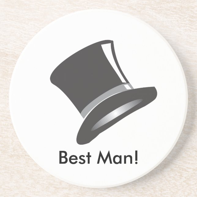 Posavasos De Arenisca Sombrero superior (Frente)