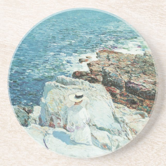 Posavasos De Arenisca South Ledges, apósito por Frederick Childe Hassam (Frente)