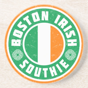 Posavasos De Arenisca Southie irlandés de Boston