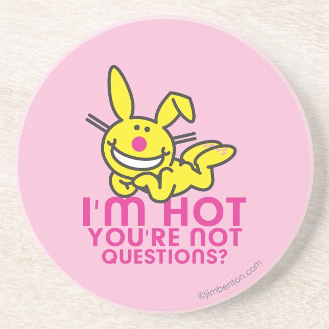 Posavasos De Arenisca Soy caliente usted no soy (Frente)