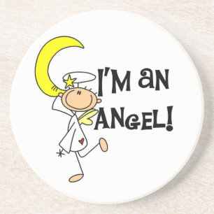 Posavasos De Arenisca Soy camisetas de ángeles y regalos