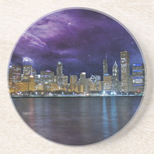 Posavasos De Arenisca Spacey Chicago Skyline