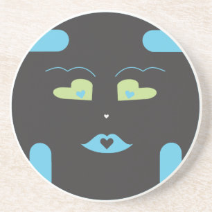 Posavasos De Arenisca Sponap negro Coaster.ai