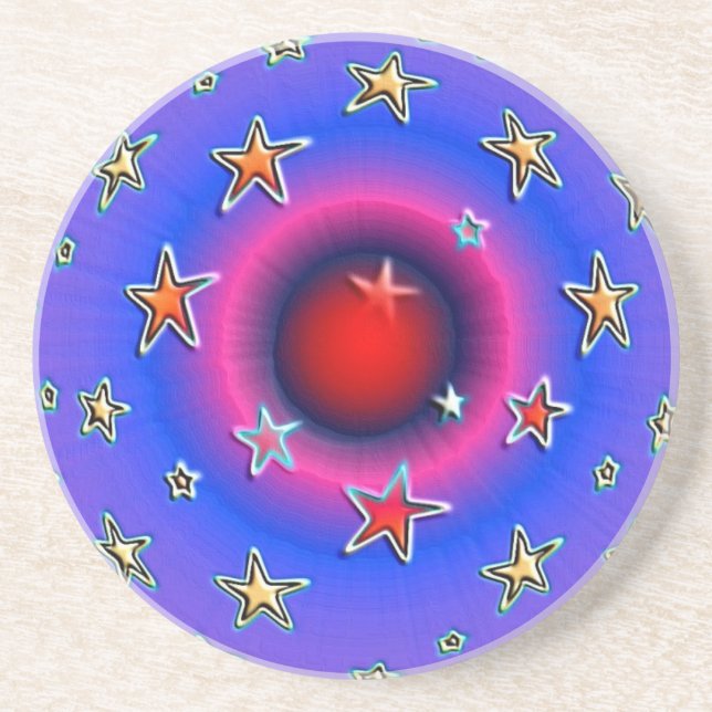 Posavasos De Arenisca Stars Coaster (Frente)