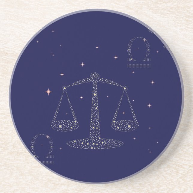 Posavasos De Arenisca stars libra (Frente)
