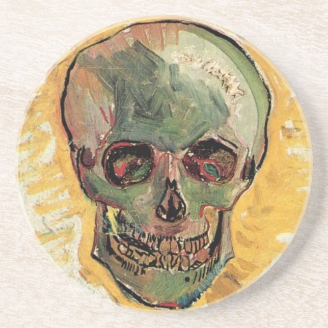 Posavasos De Arenisca Still Life Skull de Vincent van Gogh (Frente)