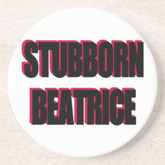 Posavasos De Arenisca Stubborn Beatrice Coaster