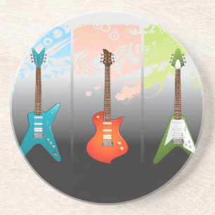 Posavasos De Arenisca Sueño de los amantes de la guitarra eléctrica
