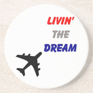 Posavasos De Arenisca Sueños que costean del aeroplano