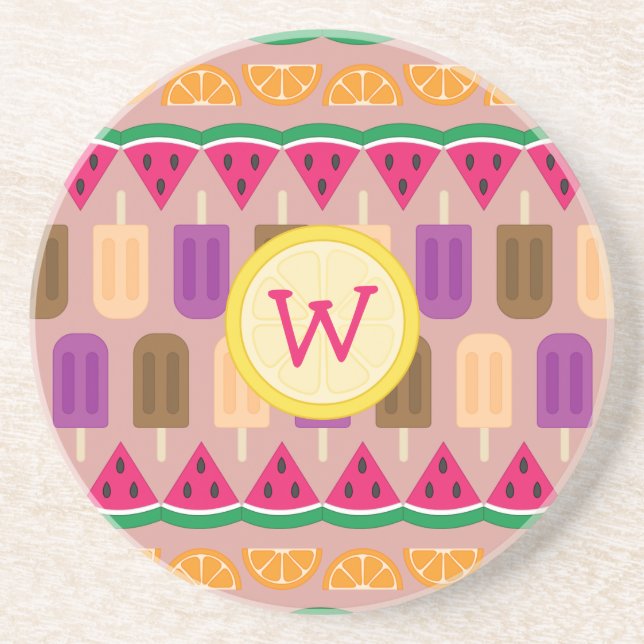 Posavasos de arenisca Summer Sweets (Frente)
