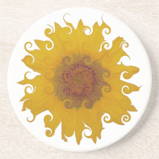 Posavasos De Arenisca Sunflower - Girasol (06)
