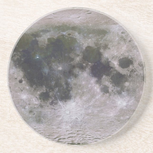 Posavasos De Arenisca Superficie topográfica de la luna de la tierra (Frente)
