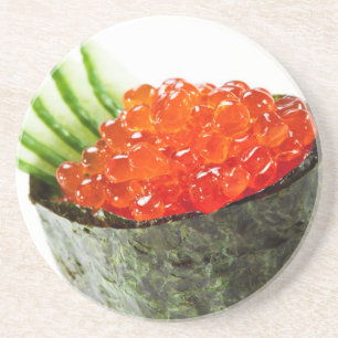 Posavasos De Arenisca Sushi de Ikura (hueva de color salmón) Gunkan Mak