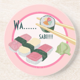 Posavasos De Arenisca Sushi Wasabi