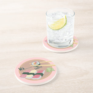 Posavasos De Arenisca Sushi Wasabi
