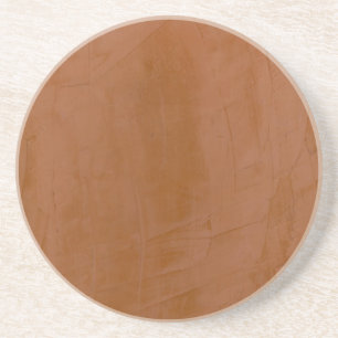Posavasos De Arenisca Tangerina Sólida