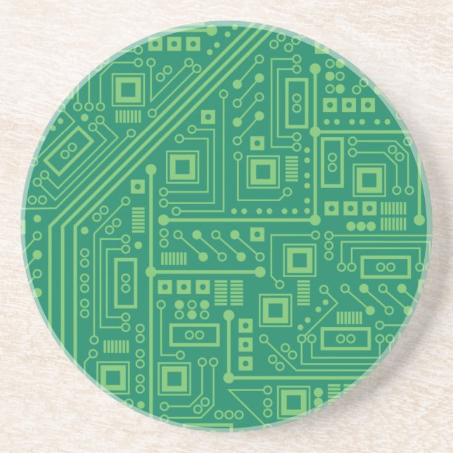 Posavasos De Arenisca Tarjeta de circuito de robots (Frente)