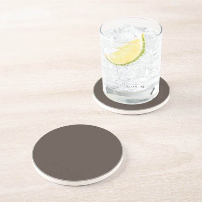 Posavasos de arenisca taupe (Lado)