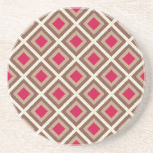 Posavasos De Arenisca Taupe, Taupe ligero, Taylor de Ikat caliente