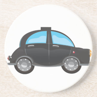 Posavasos De Arenisca Taxis Negro