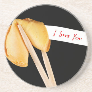 Posavasos De Arenisca Te amo galleta de la suerte