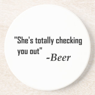 Posavasos De Arenisca "Te está echando completamente de menos" - Cerveza