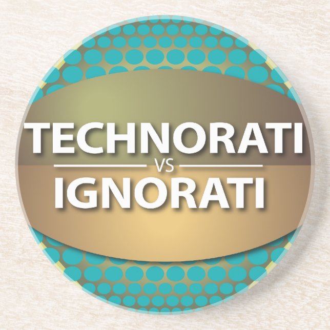 Posavasos De Arenisca Technorati vs Ignorati (Frente)