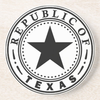 Posavasos De Arenisca Tejas (república del sello de Tejas)