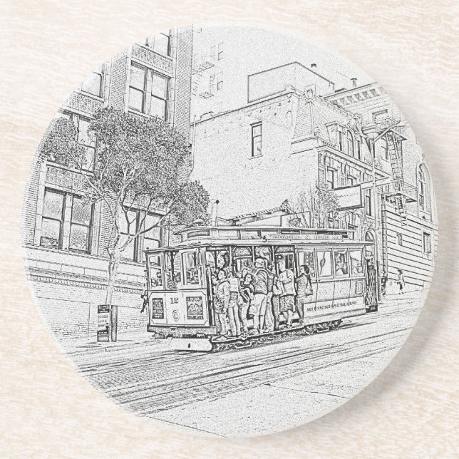 Posavasos De Arenisca Teleférico (Frente)