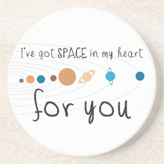Posavasos De Arenisca Tengo espacio en mi corazón para usted