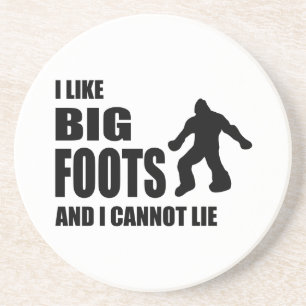 Posavasos De Arenisca Tengo gusto de Bigfoots y no puedo mentir
