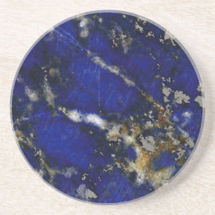 Posavasos De Arenisca Textura de piedra: Lapislázuli