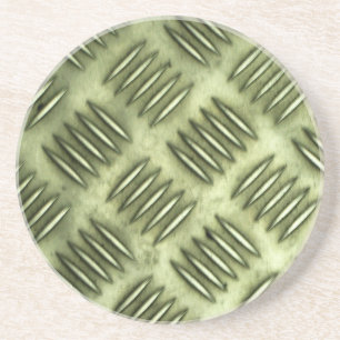 Posavasos De Arenisca Textura de suelo de acero inoxidable metalizado