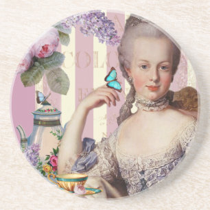Posavasos De Arenisca Thé au Petit Trianon - rosa