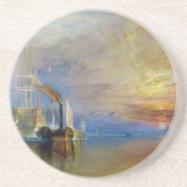 Posavasos De Arenisca The Fighting Temeraire by J. M. W. Turner (Frente)
