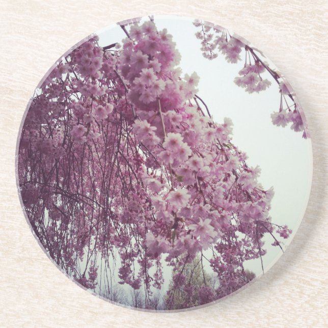 Posavasos De Arenisca Tiempo de primavera (Frente)