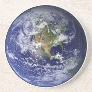 Posavasos De Arenisca Tierra del espacio - hemisferio occidental