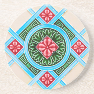 Posavasos De Arenisca Tile de Majolica Vintage
