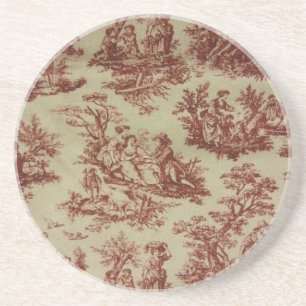 Posavasos De Arenisca Toile rosado