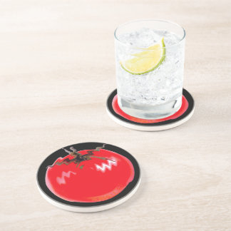 Posavasos De Arenisca Tomate caliente rojo