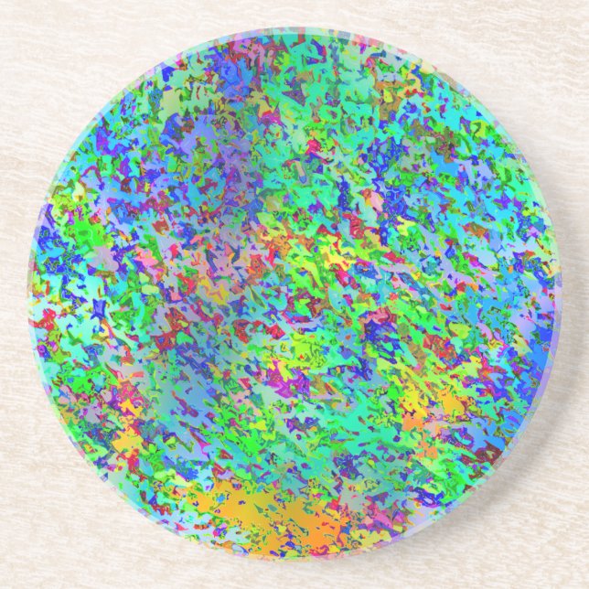 Posavasos De Arenisca Tormenta Confetti (Frente)