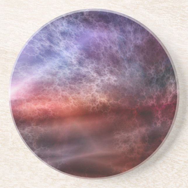 Posavasos De Arenisca Tormentas de montaña rusa (Frente)