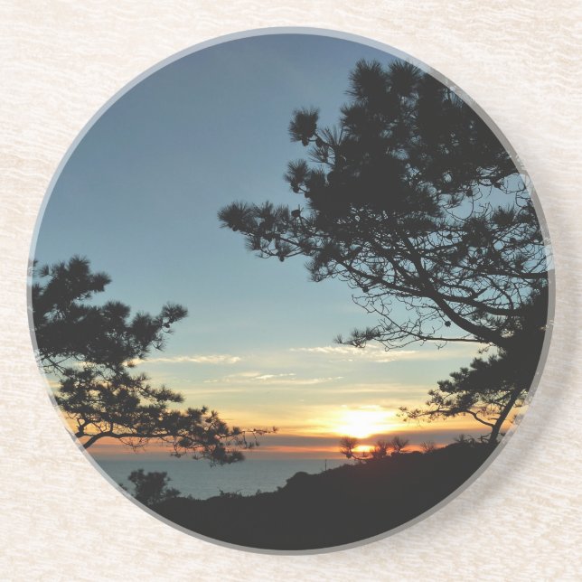 Posavasos De Arenisca Torrey Pine Sunset III California (Frente)