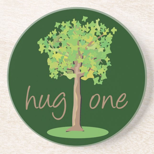 Posavasos De Arenisca Tree Hugger (Frente)