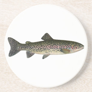 Posavasos De Arenisca Trucha arco iris (Great Lakes)