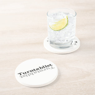 Posavasos De Arenisca Turntablist ʇ sılqɐ ʇ uɹ n・