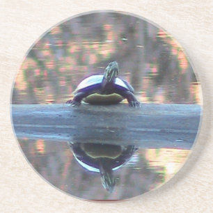 Posavasos De Arenisca Turtle Reflection Coaster