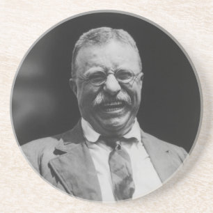 Posavasos De Arenisca U.S. Risa de presidente Theodore Teddy Roosevelt