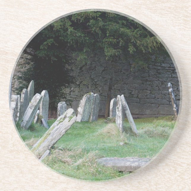 Posavasos De Arenisca Un cementerio irlandés (Frente)