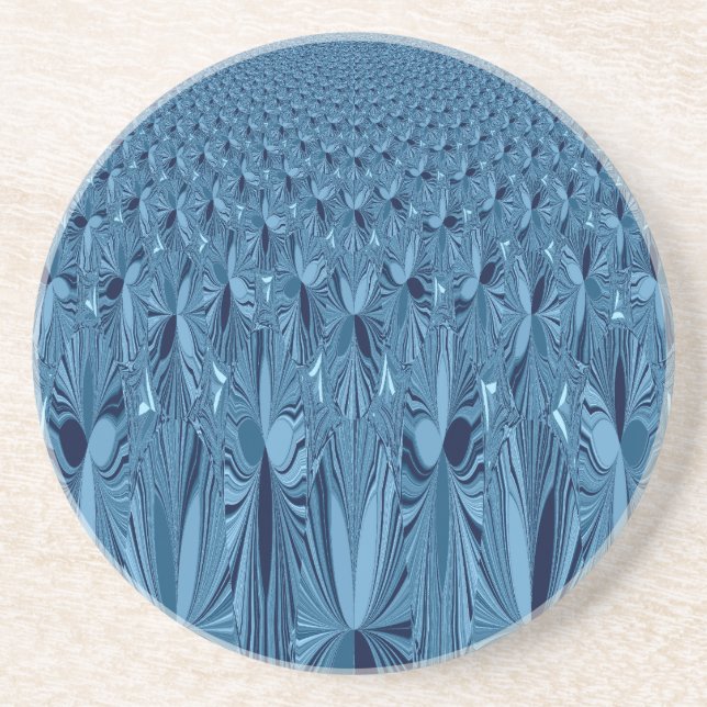Posavasos De Arenisca Una mezcla de azul (Frente)